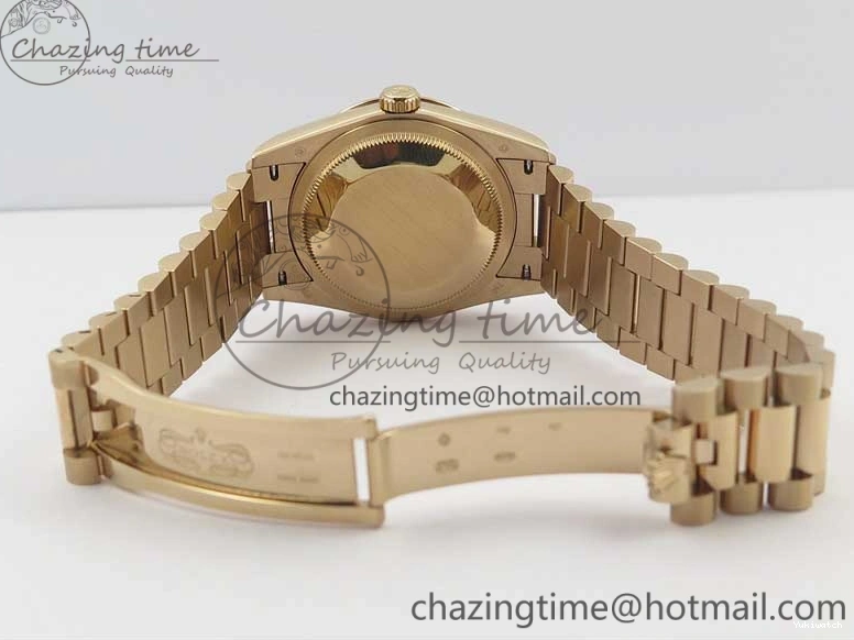 Day-Date Dial President RG on 128239 MOP Best Bp Edition Maker White Crystral Markers 36 Bracelet RG 0715